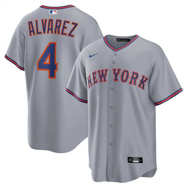 Men's New York Mets #4 Francisco Alvarez Gray 2025 Limited Stitched Jersey Dzhi,We sell and wholesale Men's New York Mets #4 Francisco Alvarez Gray 2025 Limited Stitched Jersey Dzhi on line form chian!